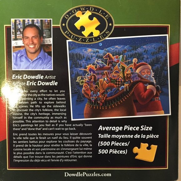 DOWDLE Puzzle 500 pieces Santa Christmas Delivery - Picture 3 of 6